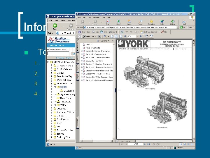 Information Hub n To View Information : 1. 2. 3. 4. Enter the project