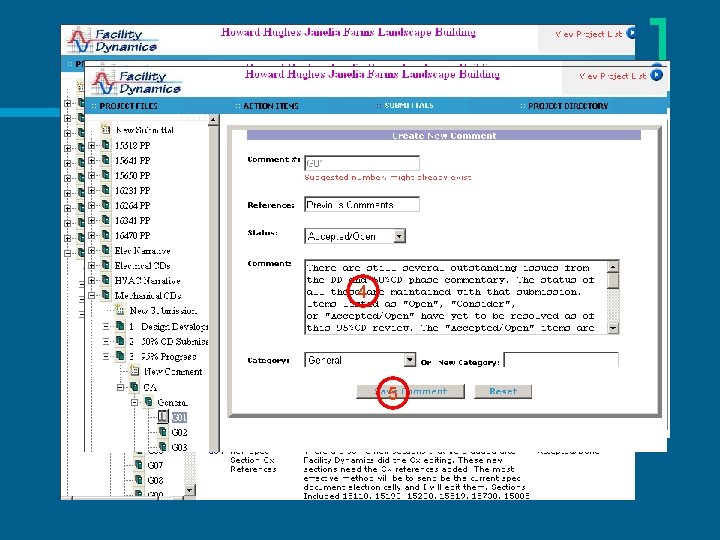 Submittal Tracking n To Edit a Comment: 3 ¡ 1. 2. 3. 4. 5.