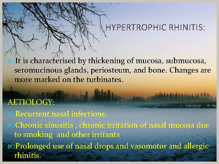 ACUTE AND CHRONIC RHINITIS ByDr Sudeep K C