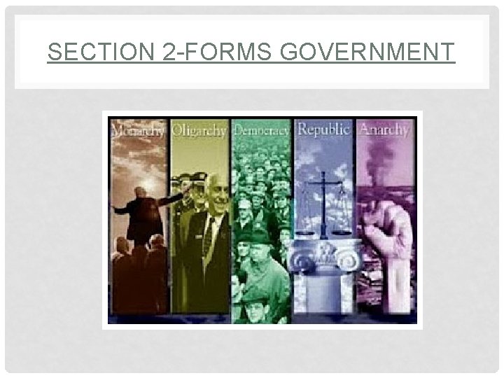 SECTION 2 -FORMS GOVERNMENT 