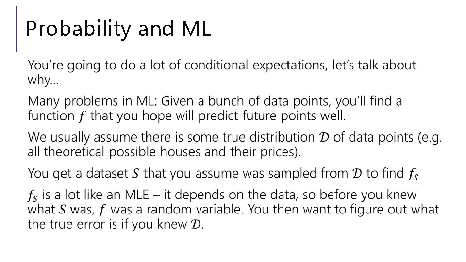 Probability and ML 