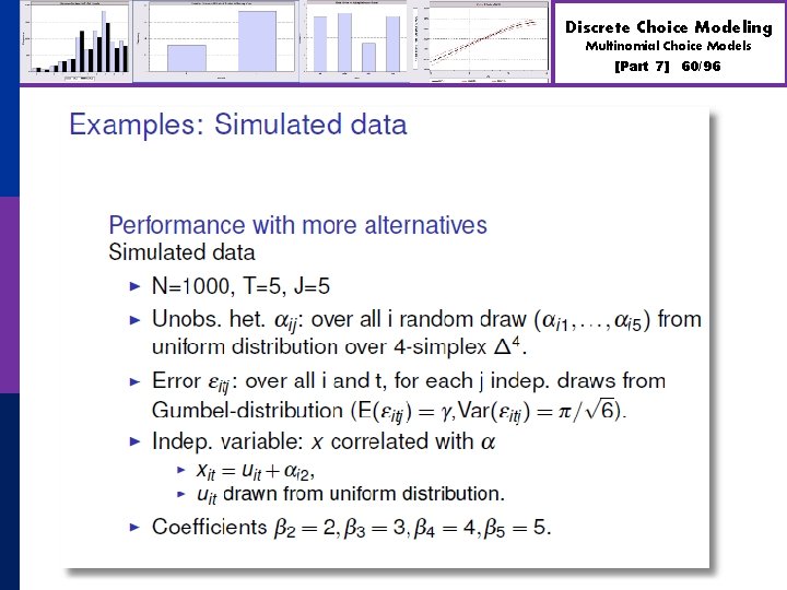 Discrete Choice Modeling Multinomial Choice Models [Part 7] 60/96 