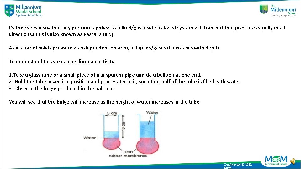 By this we can say that any pressure applied to a fluid/gas inside a