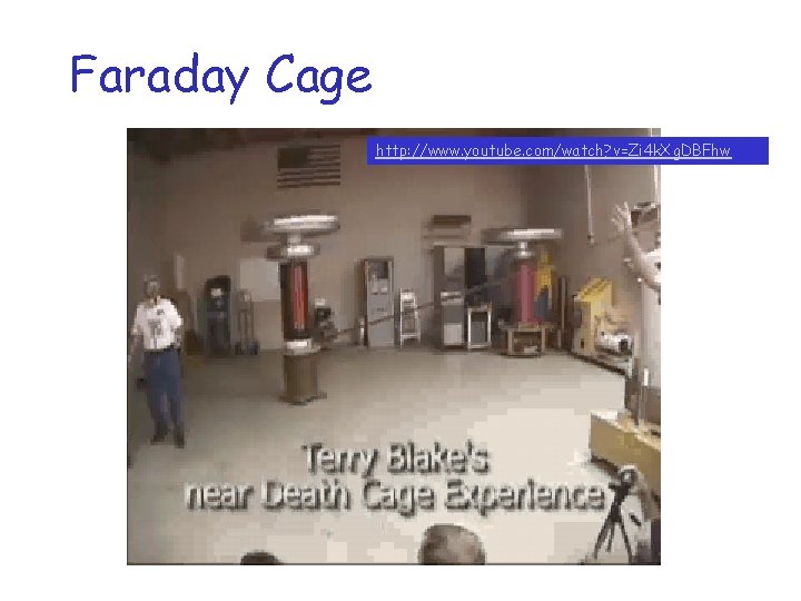 Faraday Cage http: //www. youtube. com/watch? v=Zi 4 k. Xg. DBFhw 