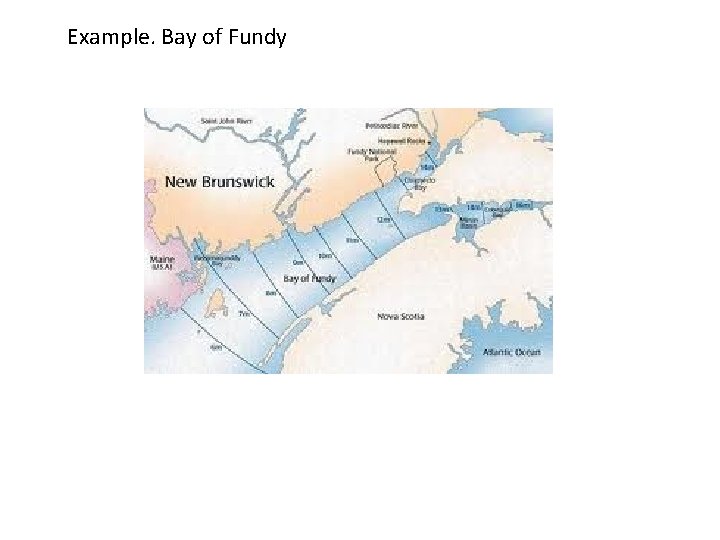 Example. Bay of Fundy 