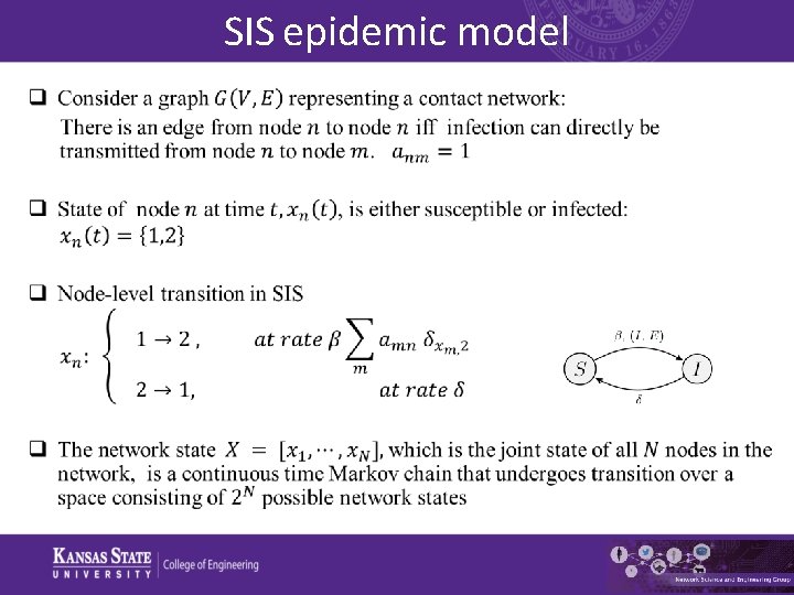 SIS epidemic model • 