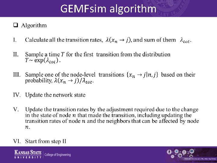 GEMFsim algorithm • 