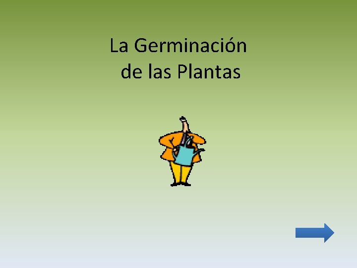 La Germinación de las Plantas 