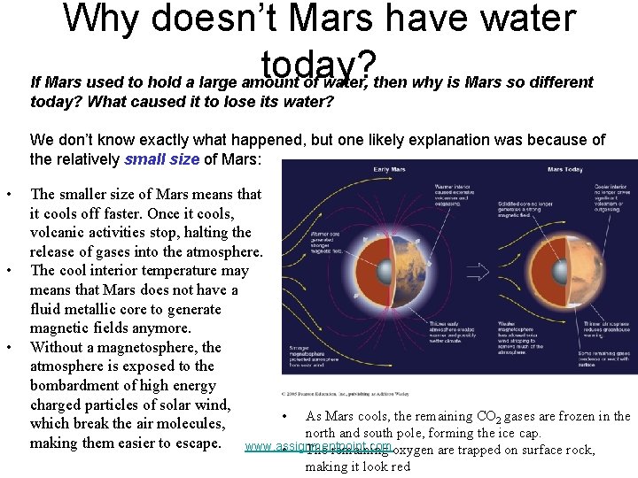 Why doesn’t Mars have water today? If Mars used to hold a large amount