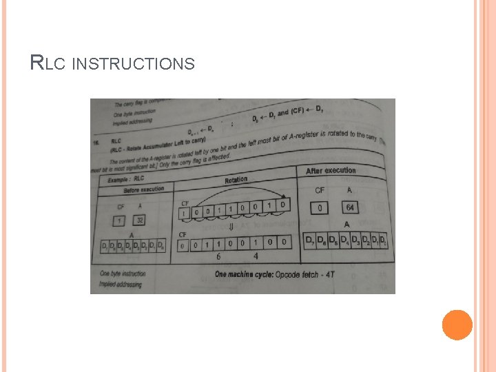 RLC INSTRUCTIONS 