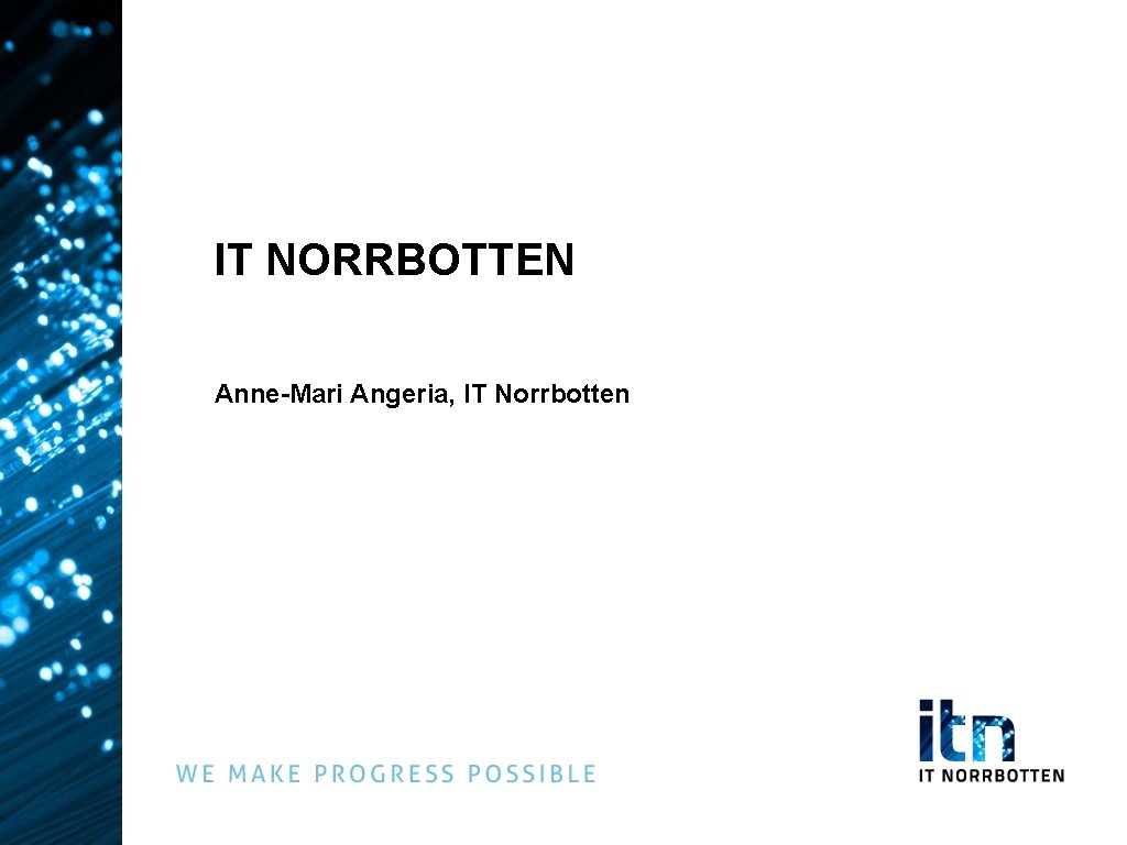 IT NORRBOTTEN Anne-Mari Angeria, IT Norrbotten 