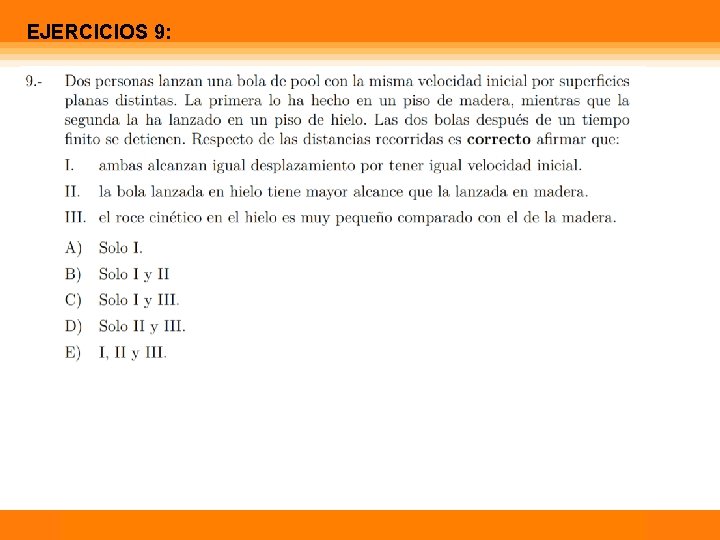 EJERCICIOS 9: Física Calor 1 Temperatura 