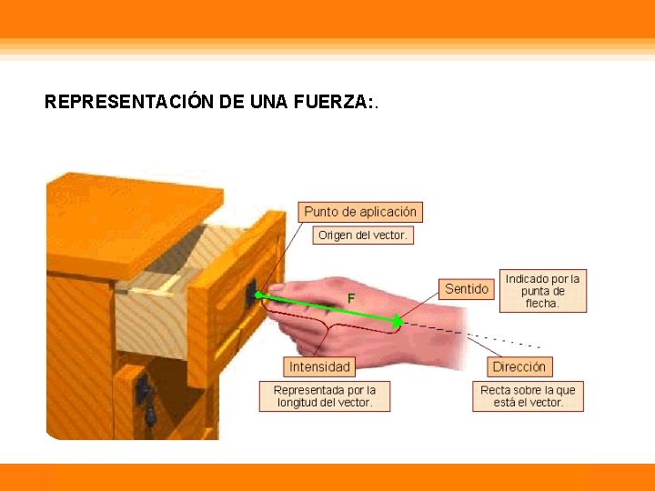 REPRESENTACIÓN DE UNA FUERZA: . Física Calor 1 Temperatura 