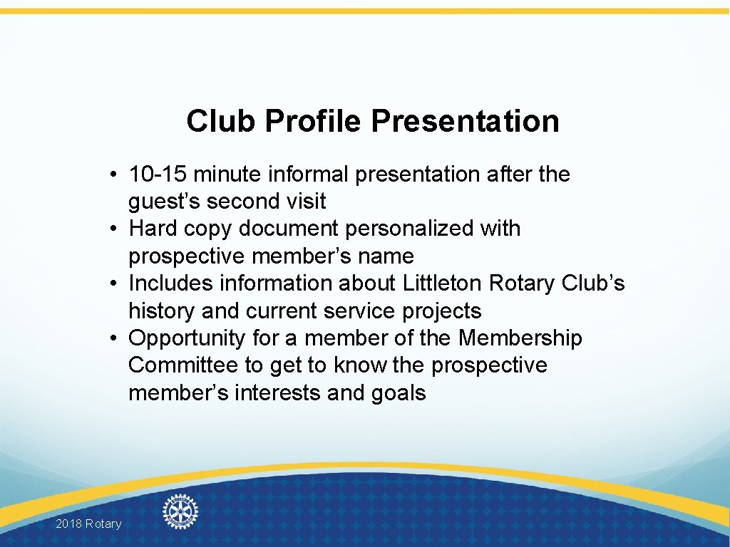 Club Members Profiling Design Onboarding New Members New Member Orientation and the