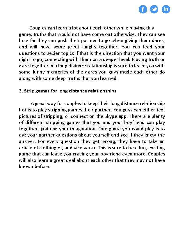 Couples can learn a lot about each other while playing this game, truths that