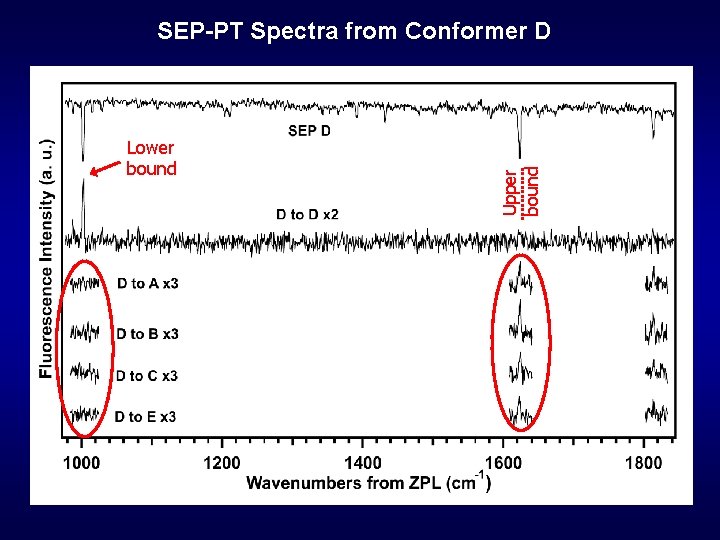 Lower bound Upper bound SEP-PT Spectra from Conformer D 