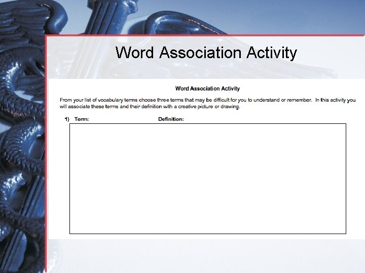Word Association Activity 