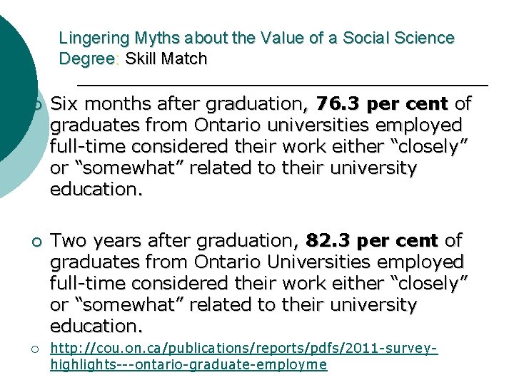 Lingering Myths about the Value of a Social Science Degree: Skill Match ¡ Six