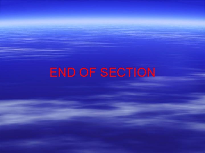 END OF SECTION 