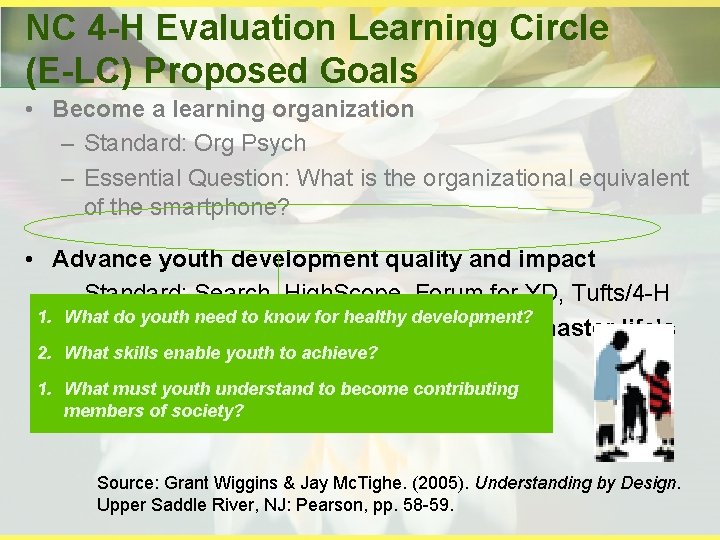 NC 4 -H Evaluation Learning Circle (E-LC) Proposed Goals • Become a learning organization