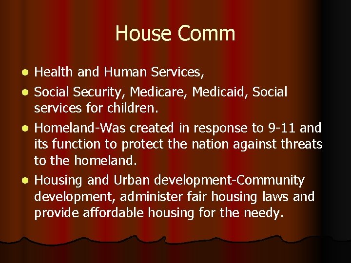 House Comm Health and Human Services, l Social Security, Medicare, Medicaid, Social services for