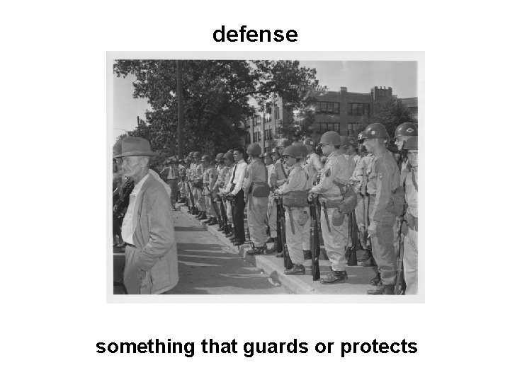 defense something that guards or protects 