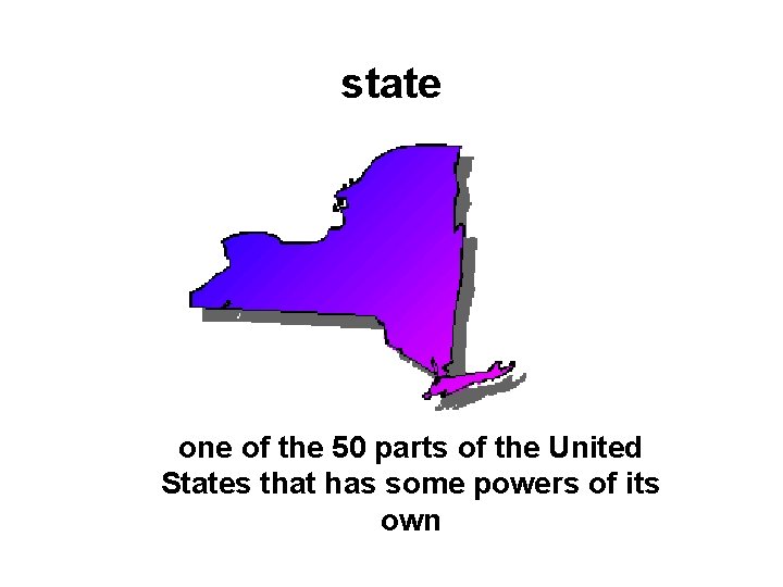 state one of the 50 parts of the United States that has some powers