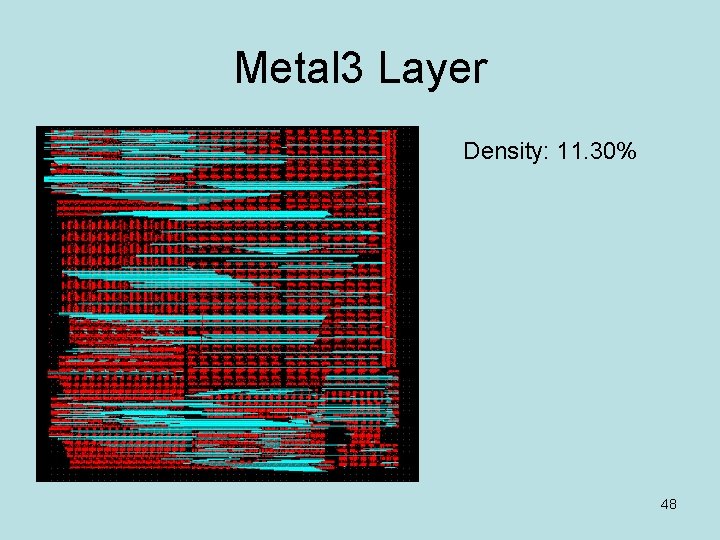 Metal 3 Layer Density: 11. 30% 48 