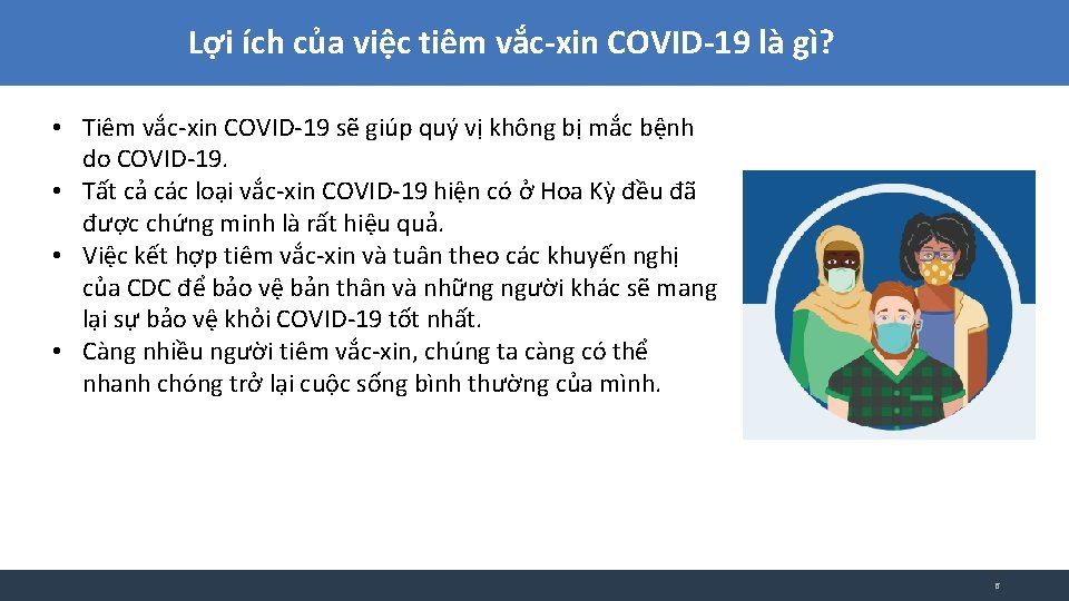 Lợi ích của việc tiêm vắc-xin COVID-19 là gì? • Tiêm vắc-xin COVID-19 sẽ
