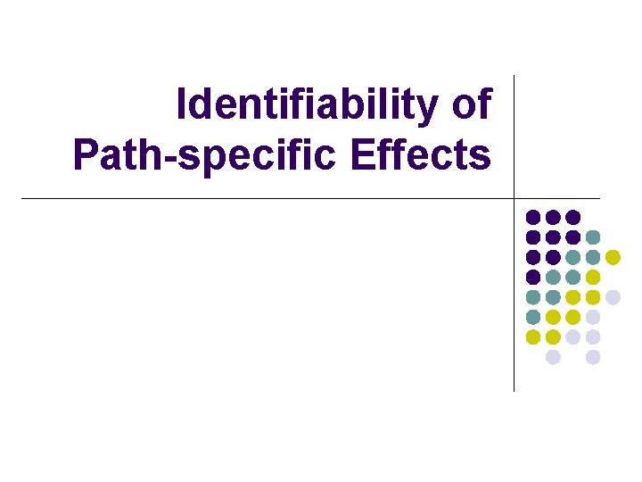 Identifiability of Path-specific Effects 