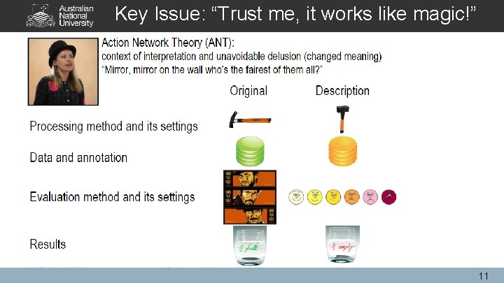 Key Issue: “Trust me, it works like magic!” 11 Key Issue: “Trust me, it works like magic!” 11