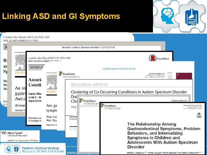 Linking ASD and GI Symptoms www. autismgi. com (718) 327 -2200 x 202 www. Linking ASD and GI Symptoms www. autismgi. com (718) 327 -2200 x 202 www.