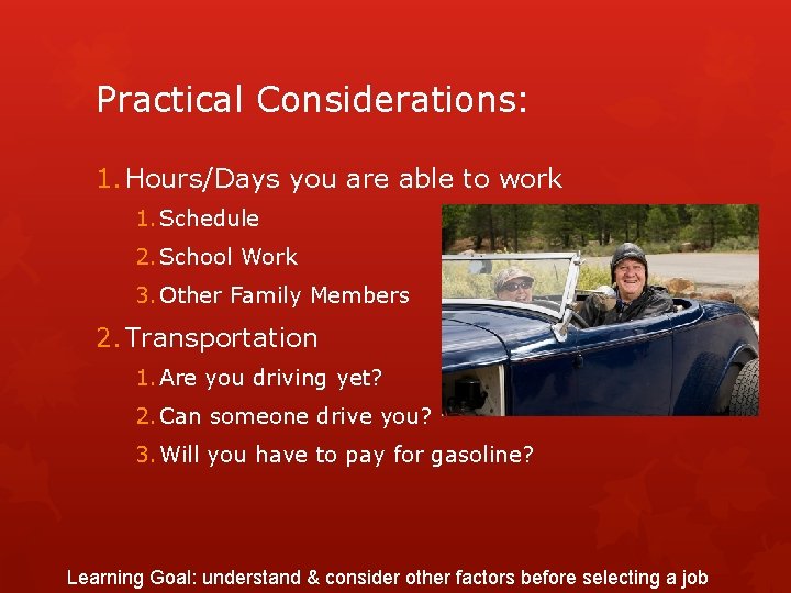 Considerations for Obtaining a Job Teenage Techniques Personal