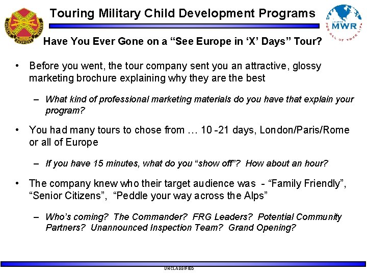Touring Military Child Development Programs Have You Ever Gone on a “See Europe in Touring Military Child Development Programs Have You Ever Gone on a “See Europe in