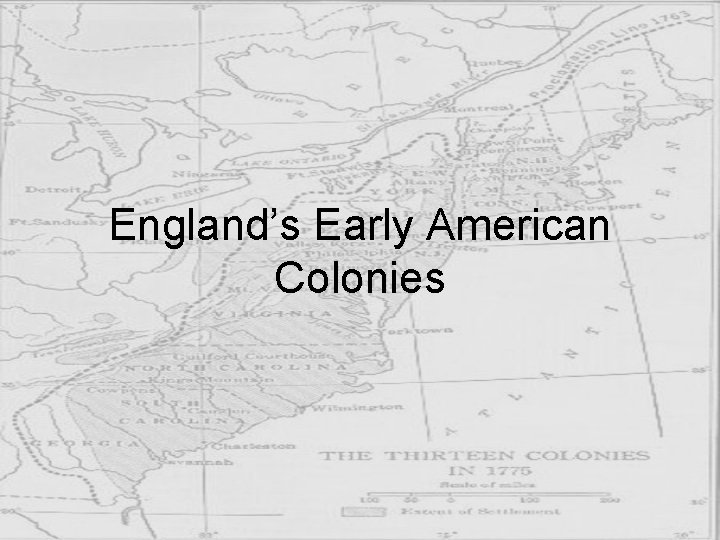 England’s Early American Colonies 