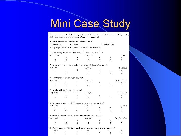 Mini Case Study 