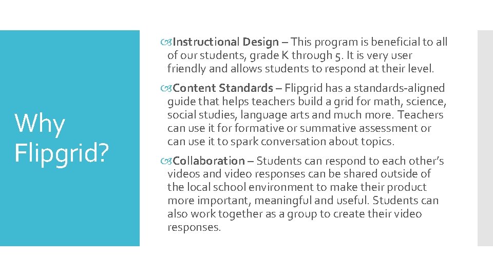 Instructional Design – This program is beneficial to all of our students, grade Instructional Design – This program is beneficial to all of our students, grade