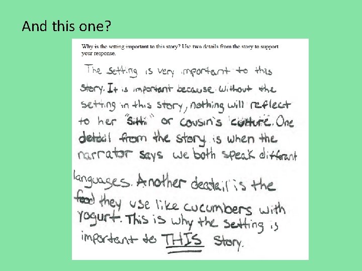 And this one? And this one?