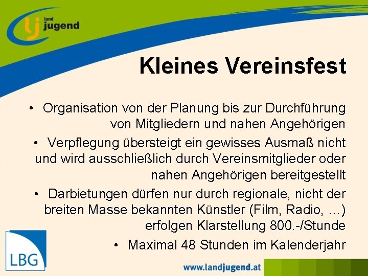 Kleines Vereinsfest • Organisation von der Planung bis zur Durchführung von Mitgliedern und nahen