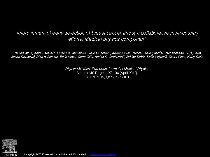 Improvement of early detection of breast cancer through