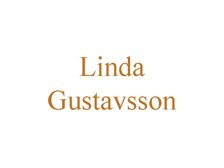 Linda Gustavsson 