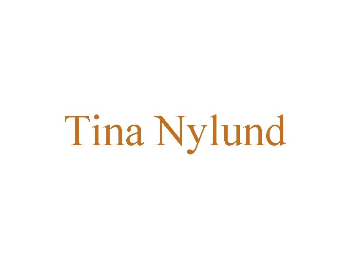 Tina Nylund 