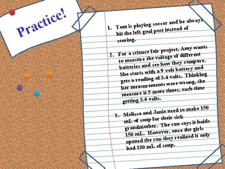 Accuracy Precision Accuracy Example The experiment calls for