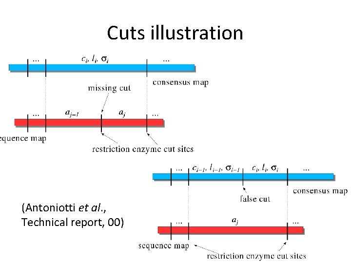 Cuts illustration (Antoniotti et al. , Technical report, 00) 