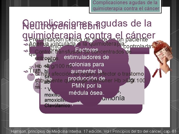 Complicaciones agudas de la quimioterapia contra el cáncer Complicaciones agudas de la Neutropenia febril