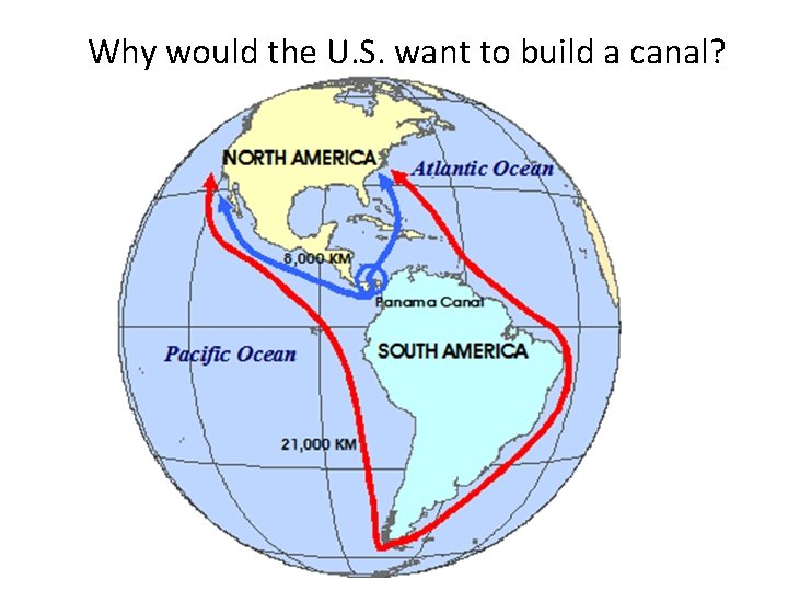 Why would the U. S. want to build a canal? 