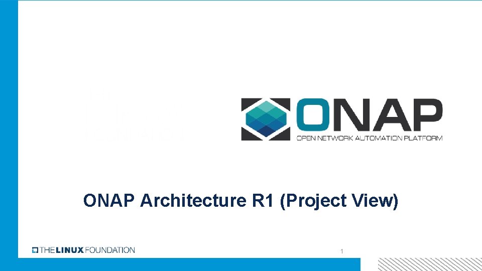 ONAP Architecture R 1 (Project View) 1 