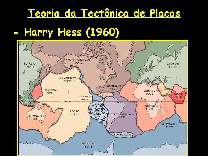 Teoria da Tectônica de Placas - Harry Hess (1960) 