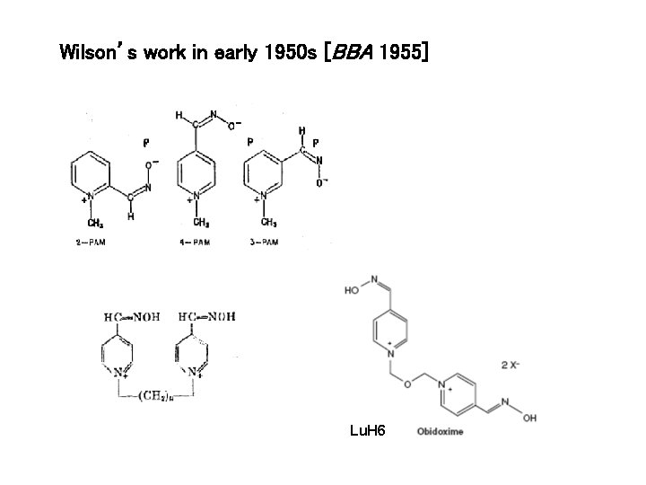 Wilson’s work in early 1950 s [BBA 1955] Lu. H 6 