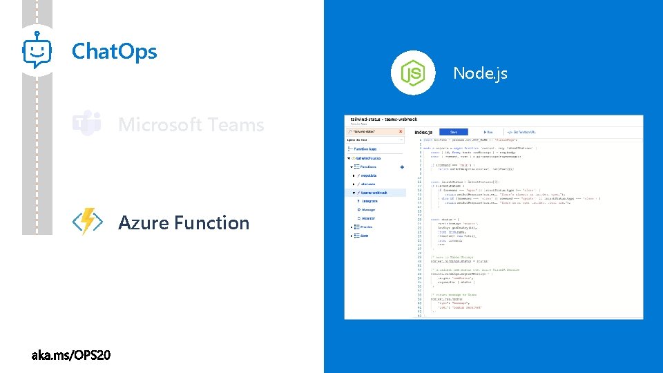 Chat. Ops Microsoft Teams Azure Function Node. js 